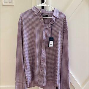Faherty Lavender Plaid Men's Shirt